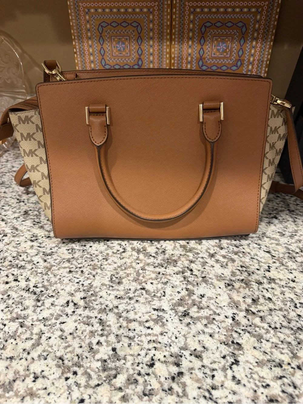 Michael Kors structured satchel